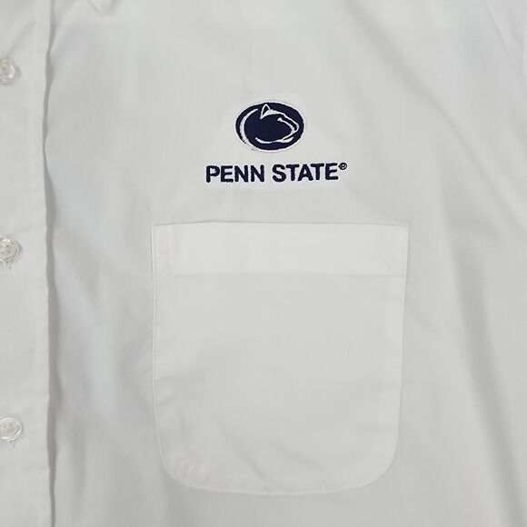 Penn State Nittany Lions Shirt Mens Large White Vantage Embroidered Button Down - Picture 11 of 16
